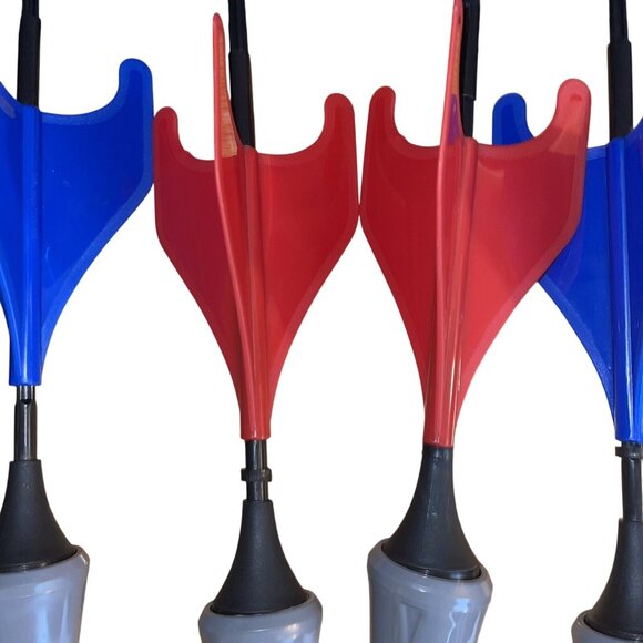 Lawn Darts Set Of 4 In Blue & Red With Weighted Tips For Outdoor Games - Picture 3 of 14